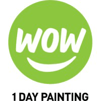 Wow 1 Day Painting Logo